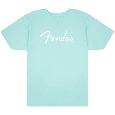 Fender Spaghetti Logo T-Shirt Daphne Blue - Small