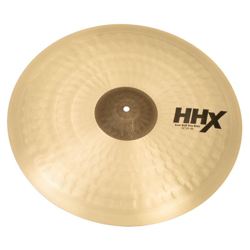 Sabian 21 inch HHX Raw Bell Dry Ride Cymbal - Brilliant Finish