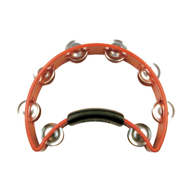 Rhythm Tech RT1030 Tambourine - Red with Nickel Jingles