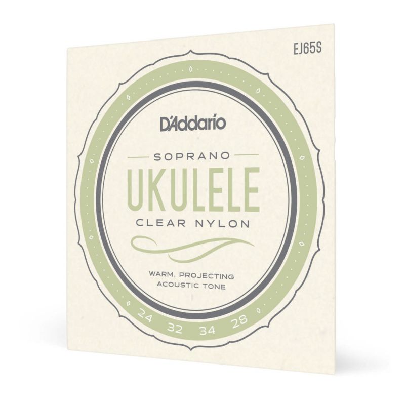 D&#39;Addario EJ65S Clear Nylon Soprano Ukulele Strings