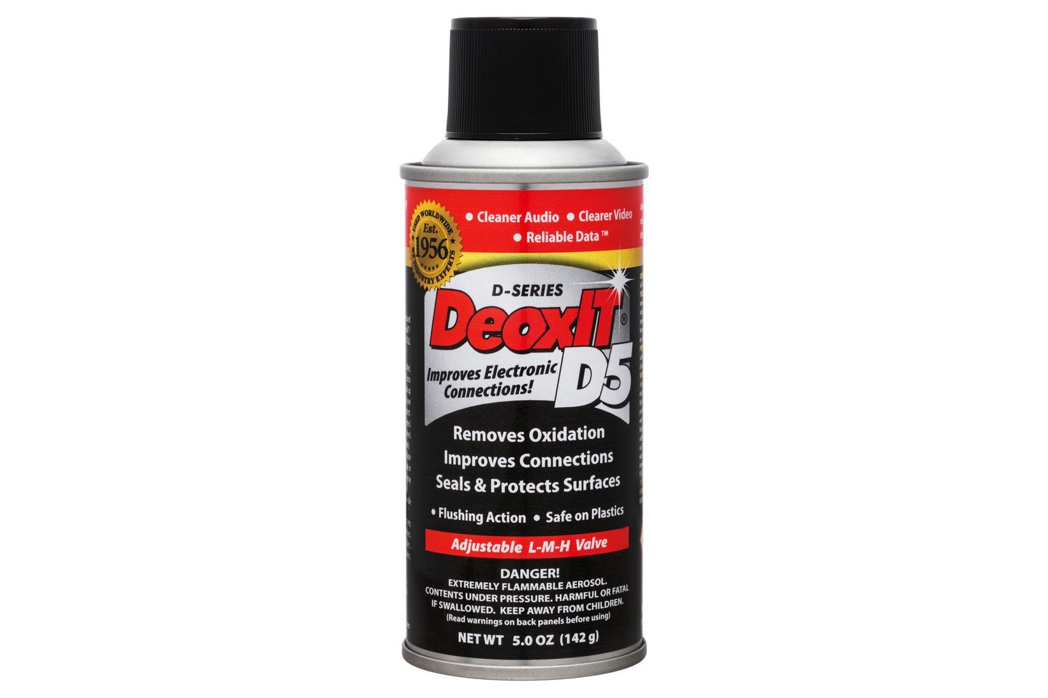 Hosa CAIG Laboratories DeoxIT D5 Contact Cleaner 5% Solution - 5-oz. Spray