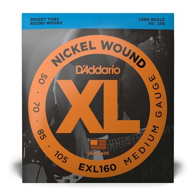 D&#39;Addario EXL160 Nickel Round Wound Long Scale Bass Strings 50-105