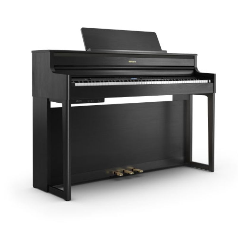 Roland HP704-CH-WS Digital Piano w/Stand - Charcoal Black