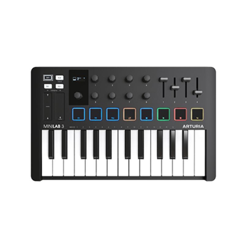 Arturia Portable MK3 Portable 25-Key MIDI Controller, Black