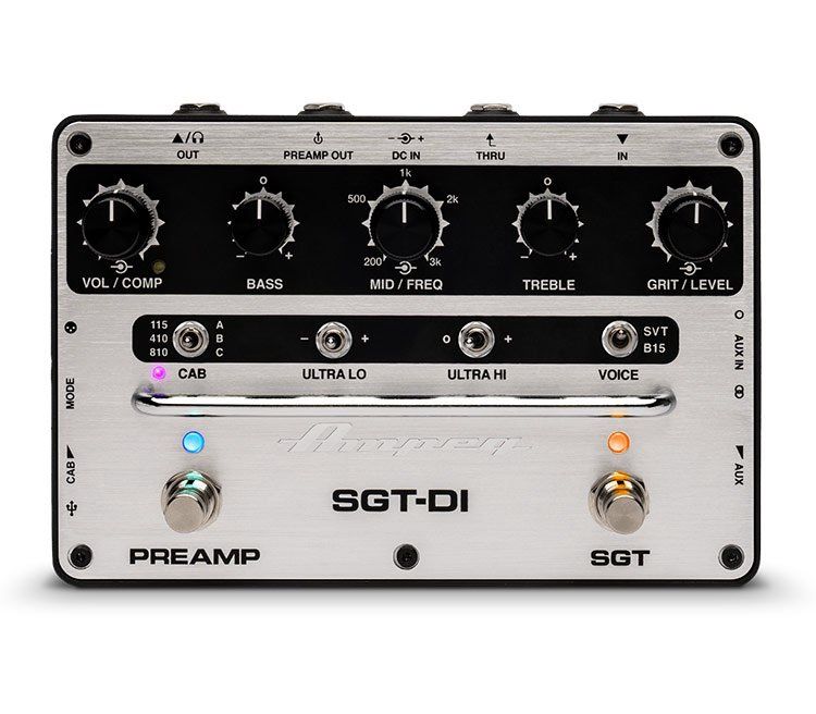 Ampeg SGT-DI Bass Preamp Pedal and DI