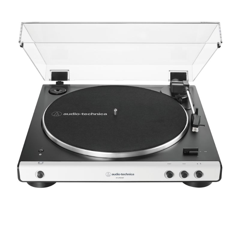 Audio-Technica AT-LP60XBT Wireless Belt-Drive Turntable with Bluetooth - White