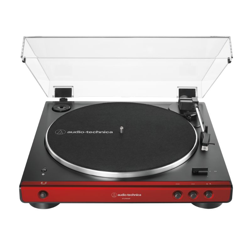 Audio-Technica AT-LP60XBT Wireless Belt-Drive Turntable with Bluetooth - Red