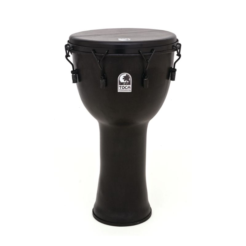 Toca Percussion 9&quot; Freestyle Mechanically Tuned Djembe - Black Mamba