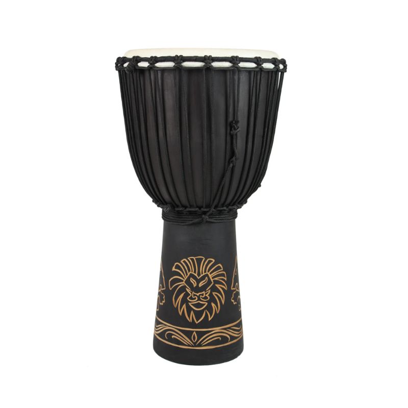 Toca Percussion 8&quot; Origins Series Wood Rope-tuned Djembe - Lion