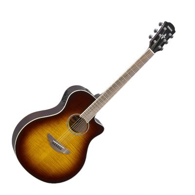 Yamaha APX600FM Thinline Cutaway Acoustic-Electric Guitar - Tobacco Brown Sunburst