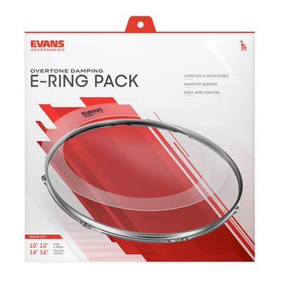 Evans E-Ring Rock Pack (10, 12, 14, 16&quot;)