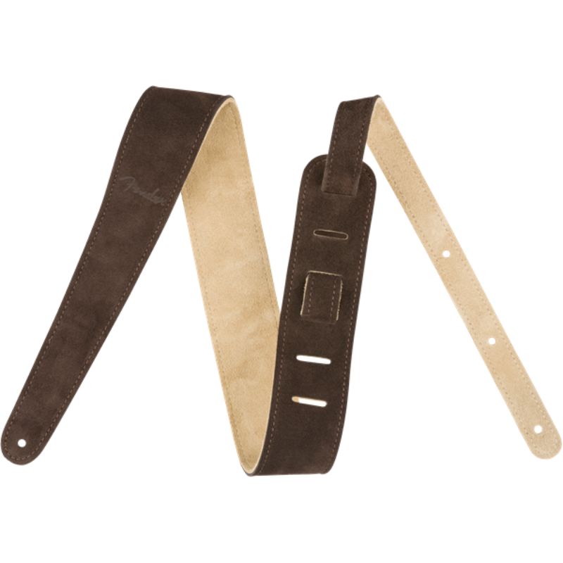 Fender 2&#39;&#39; Reversible Suede Strap - Brown/Tan