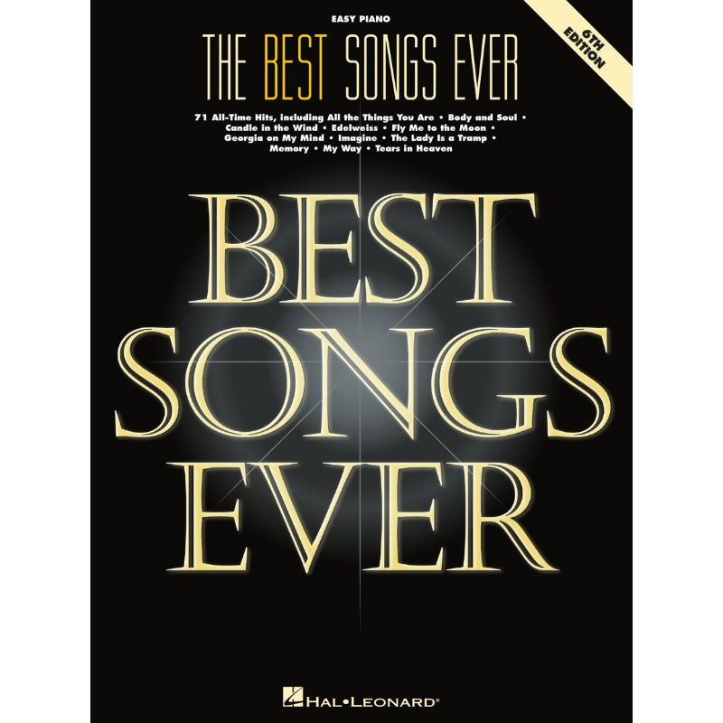 Hal Leonard The Best Songs Ever 6th Edition - Easy Piano