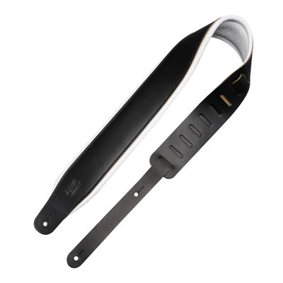 Levy&#39;s Amped Leather Series Guitar Strap - Tuxedo