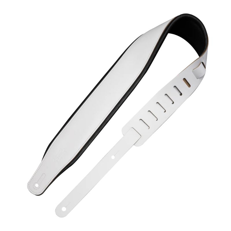 Levy&#39;s Amped Leather Series Guitar Strap - Panda