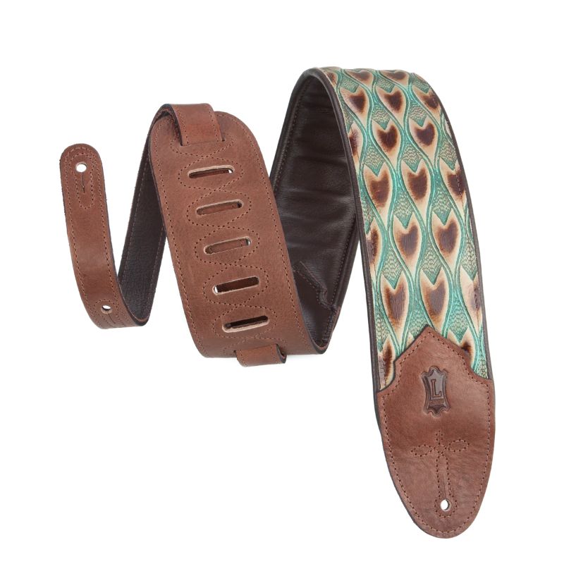 Levy&#39;s Sundance Series 3&quot; Wide Embossed Leather Guitar Strap