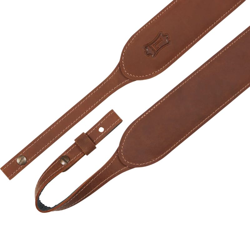 Levy&#39;s 2&quot; Butter Leather Banjo Master Series Strap - Brown