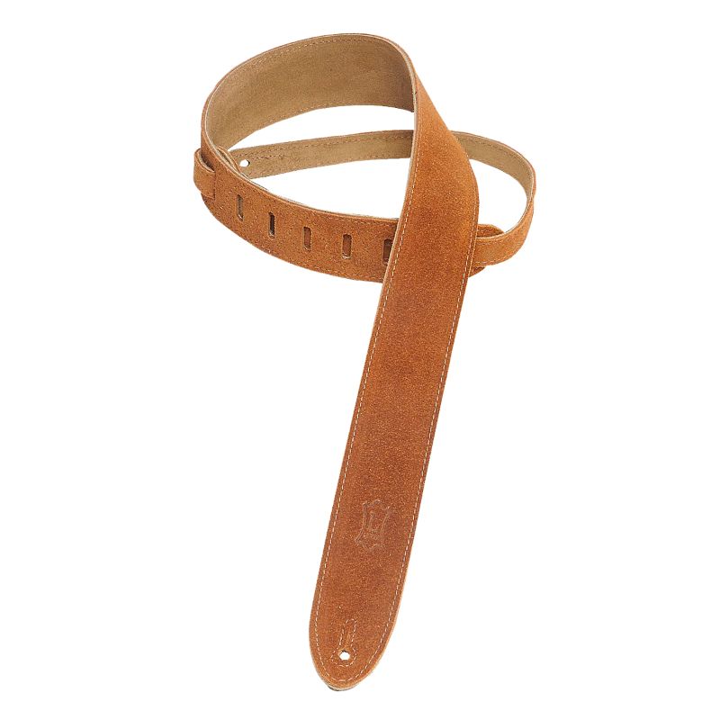 Levy&#39;s 2&quot; Simply Suede Guitar Strap - Honey