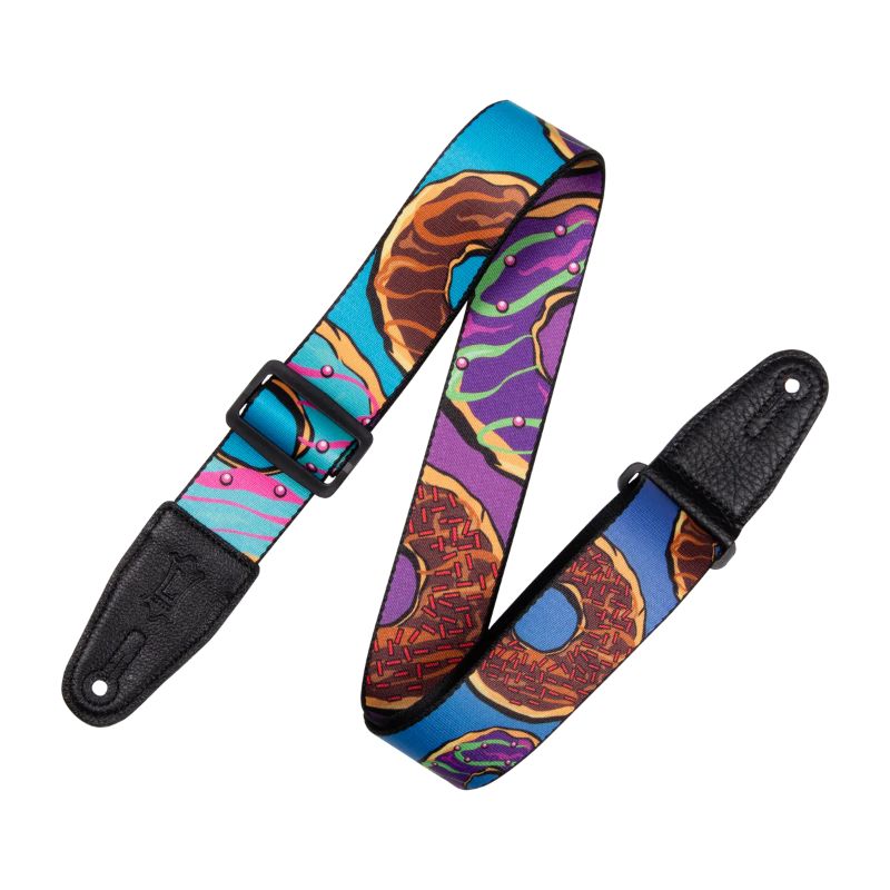 Levy&#39;s 2&#39;&#39; Tasty Grooves Series Poly Guitar Strap - Donut