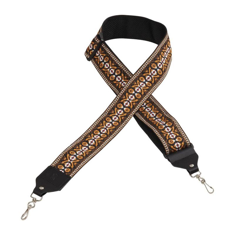 Levy&#39;s 2&quot; Banjo Hootenanny Series Strap - Brown and White Floral