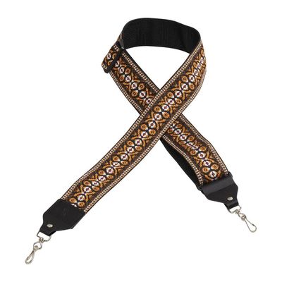 Levy&#39;s 2&quot; Banjo Hootenanny Series Strap - Brown and White Floral
