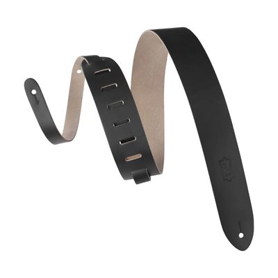 Levy&#39;s 2&quot; Lead Leather Series Guitar Strap - Black