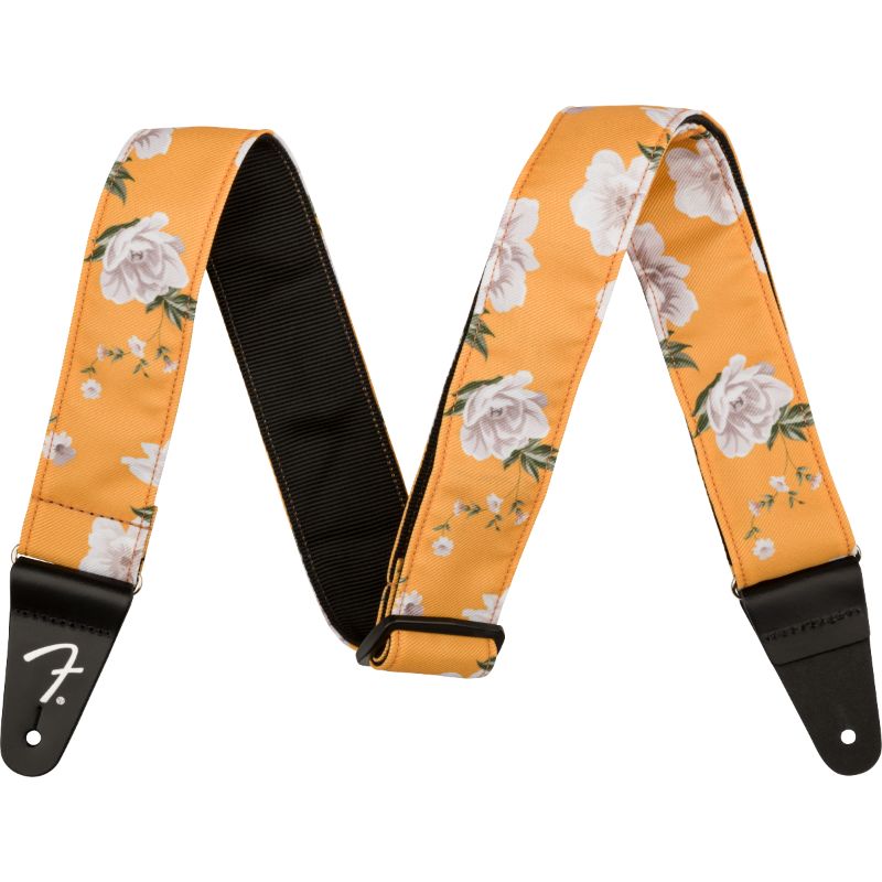 Fender 2&quot; Floral Guitar Strap - Marigold