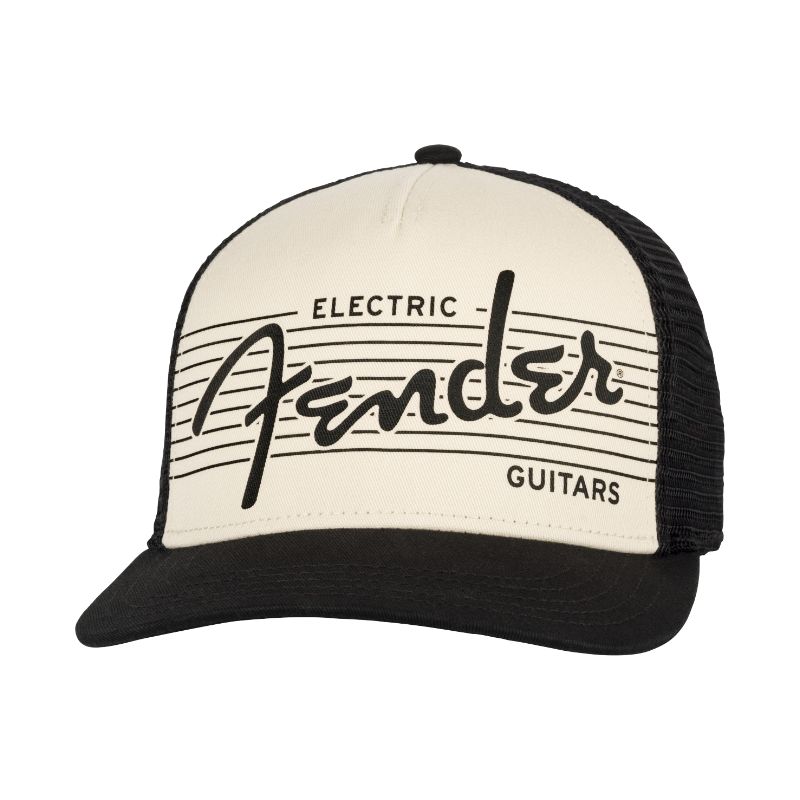 Fender Electric Guitar Hat - Black/Cream
