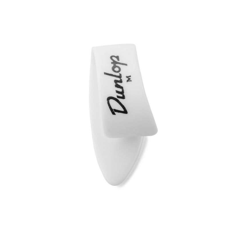 Dunlop White Plastic Thumbpicks (4-pack) - Medium
