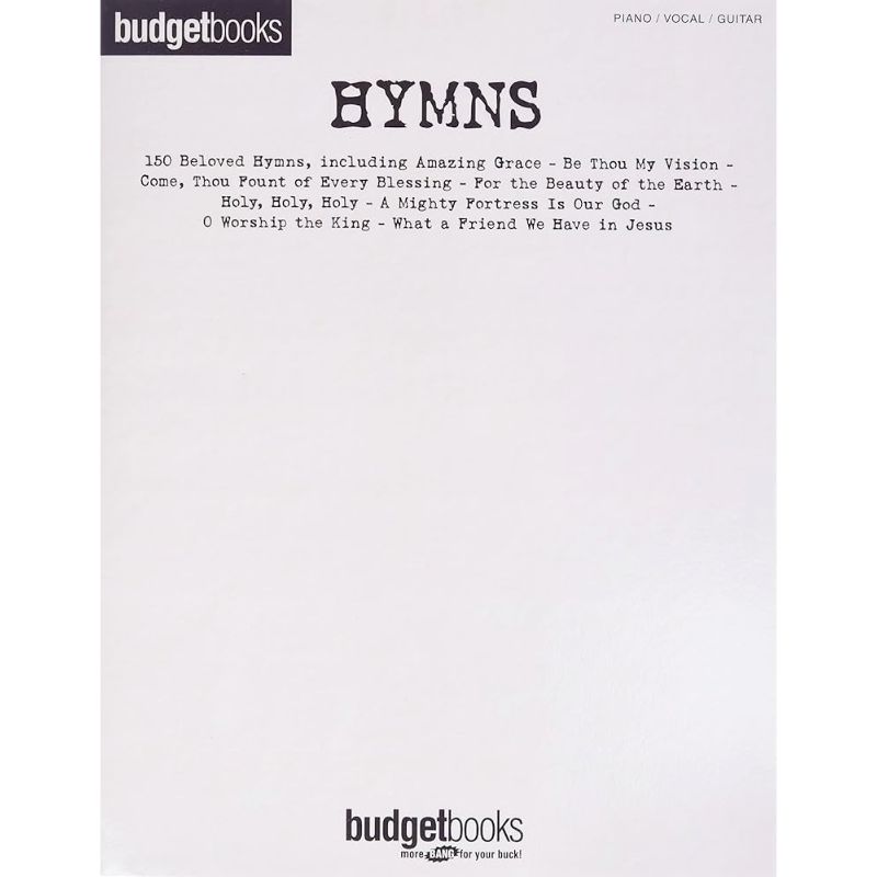 Hymns, Budget Books - Piano/Vocal/Guitar