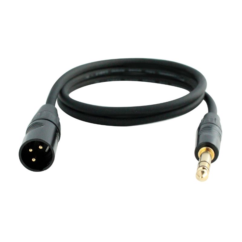 Digiflex HXMS-3 3&#39; XLRM to 1/4 TRS Cable Adaptor