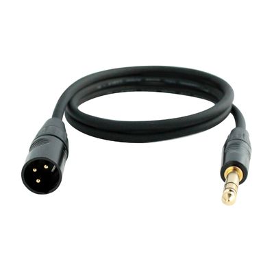 Digiflex HXMS-3 3&#39; XLRM to 1/4 TRS Cable Adaptor