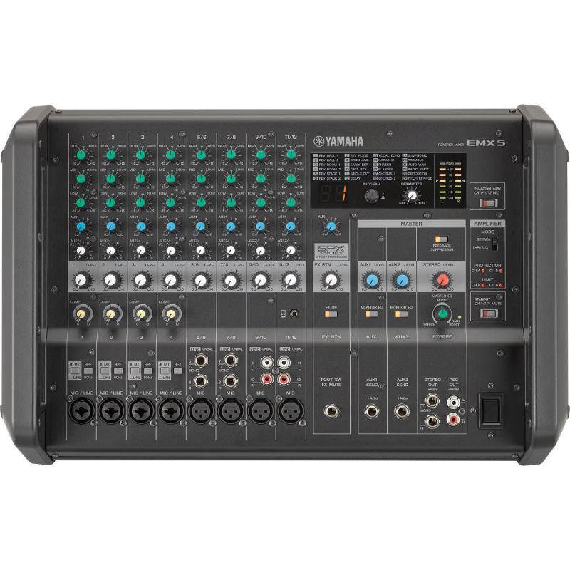Yamaha EMX5 12-channel 1260W Powered Mixer