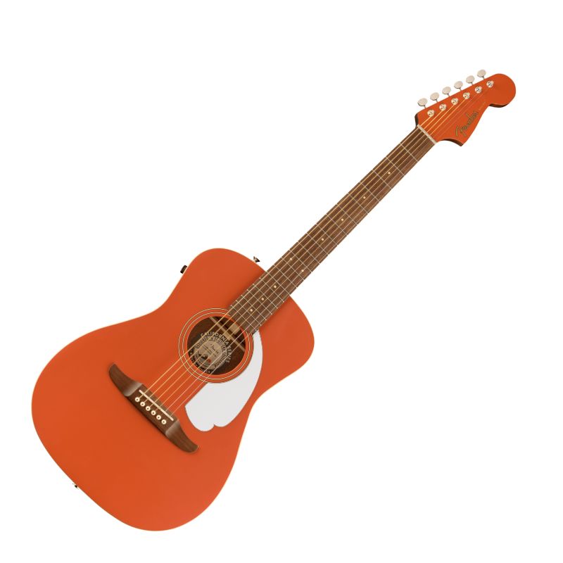 Fender Malibu Player Acoustic-Electric Guitar - Fiesta Red