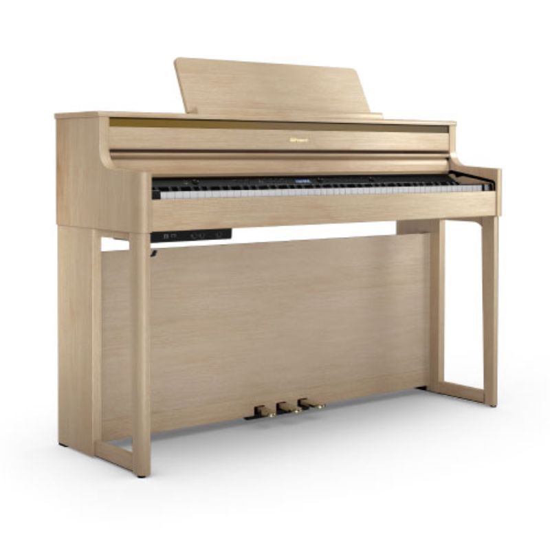 Roland HP704 Digital Upright Piano w/ Stand - Light Oak