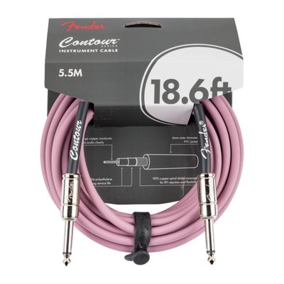 Fender Contour Series 18.6&#39; Instrument Cable - Burgundy Mist