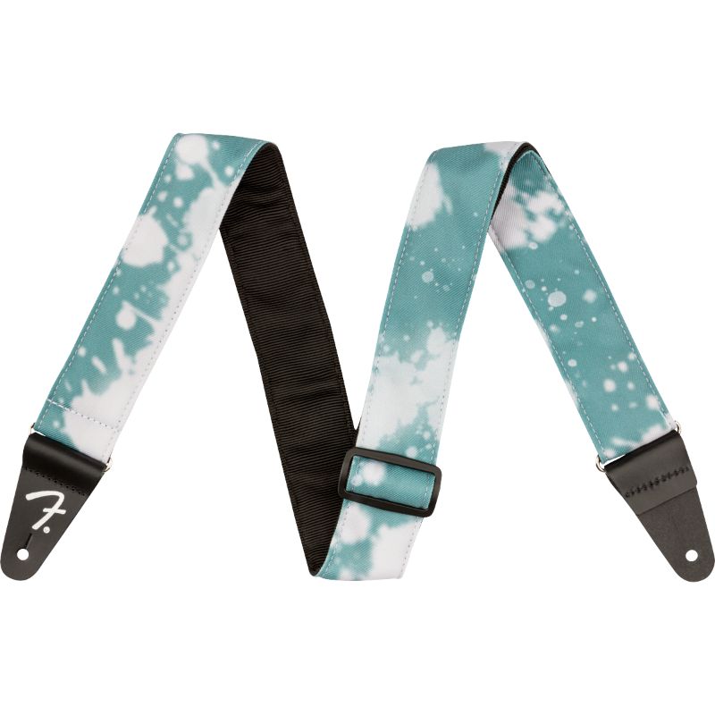 Fender Tie Dye Acid Wash Guitar Strap - Teal, 2&quot;