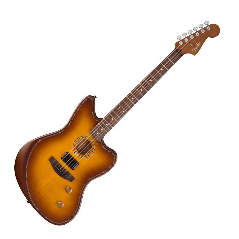 Fender Acoustasonic Standard Jazzmaster Acoustic-electric Guitar - Honey Burst