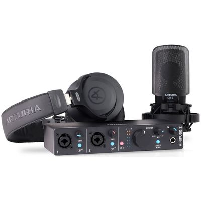 Arturia MiniFuse 2 Recording Pack - Black