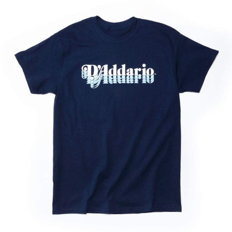 D&#39;Addario DF162L Retro Throwback Navy T-Shirt - Large
