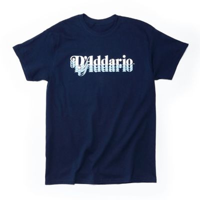 D&#39;Addario DF162L Retro Throwback Navy T-Shirt - Large