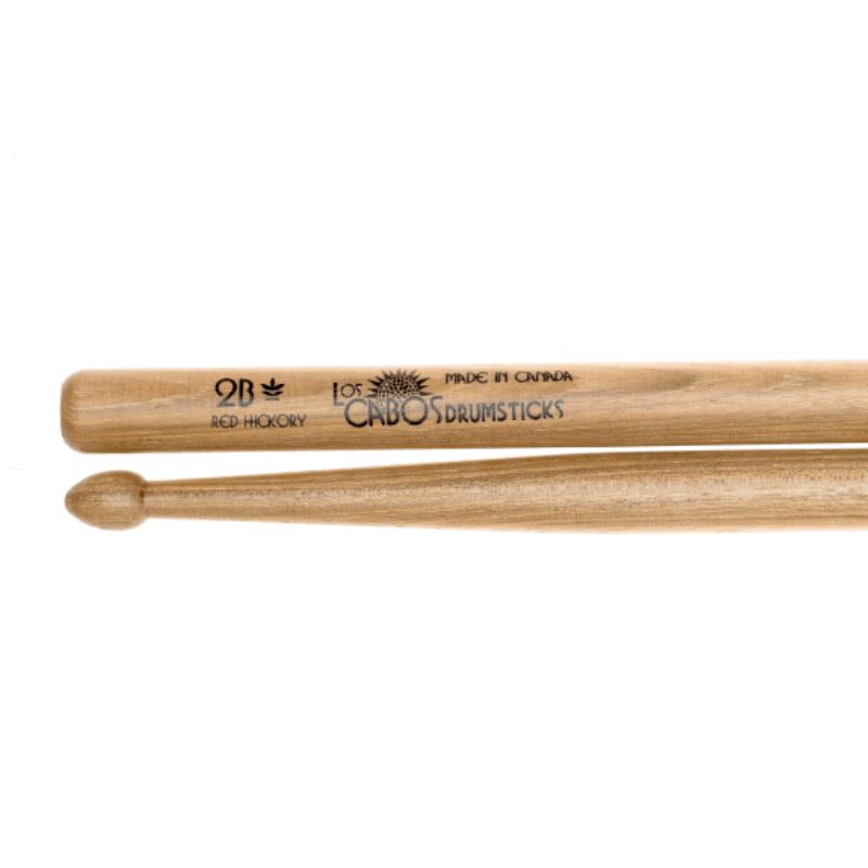 Los Cabos LCD2BRH 2B Red Hickory Drumsticks