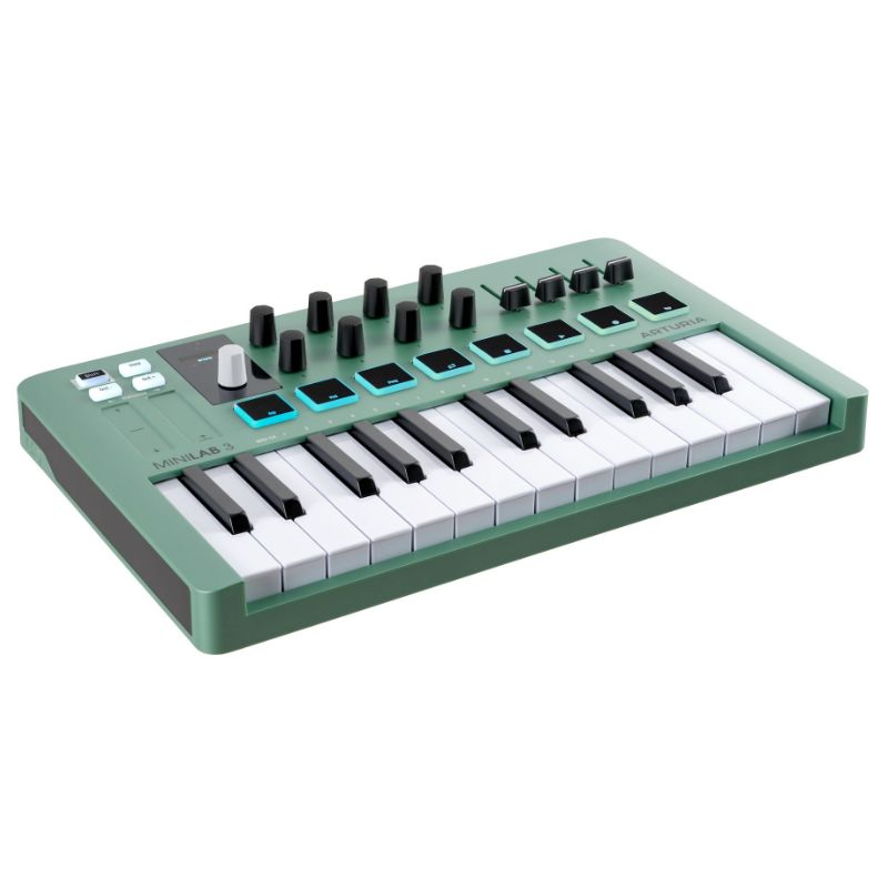 Arturia MiniLab 3 25-Slim-Key Controller - Mint Green