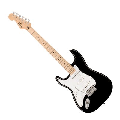 Squier Sonic Stratocaster Left-handed Electric Guitar - Black with Maple Fingerboard