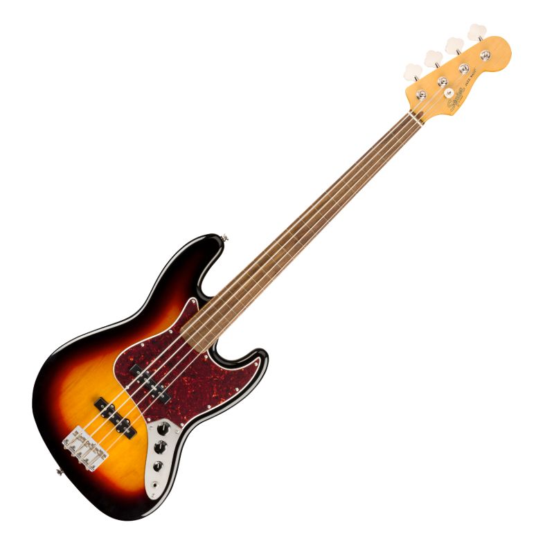 Squier Classic Vibe &#39;60s Fretless Jazz Bass - 3-Tone Sunburst
