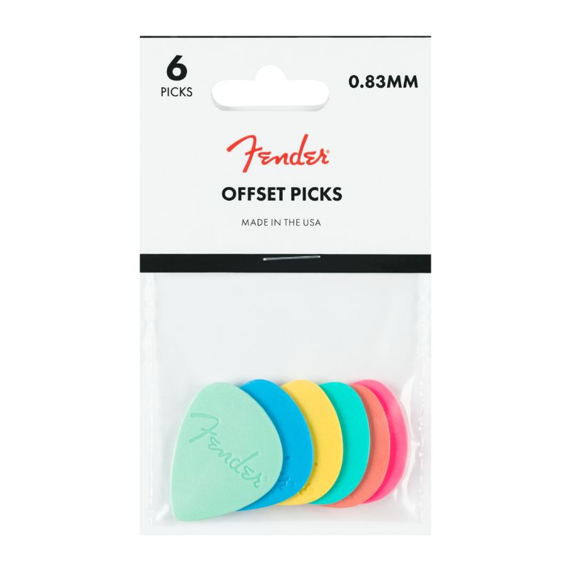 Fender Offset Picks - .83mm (6-pack)