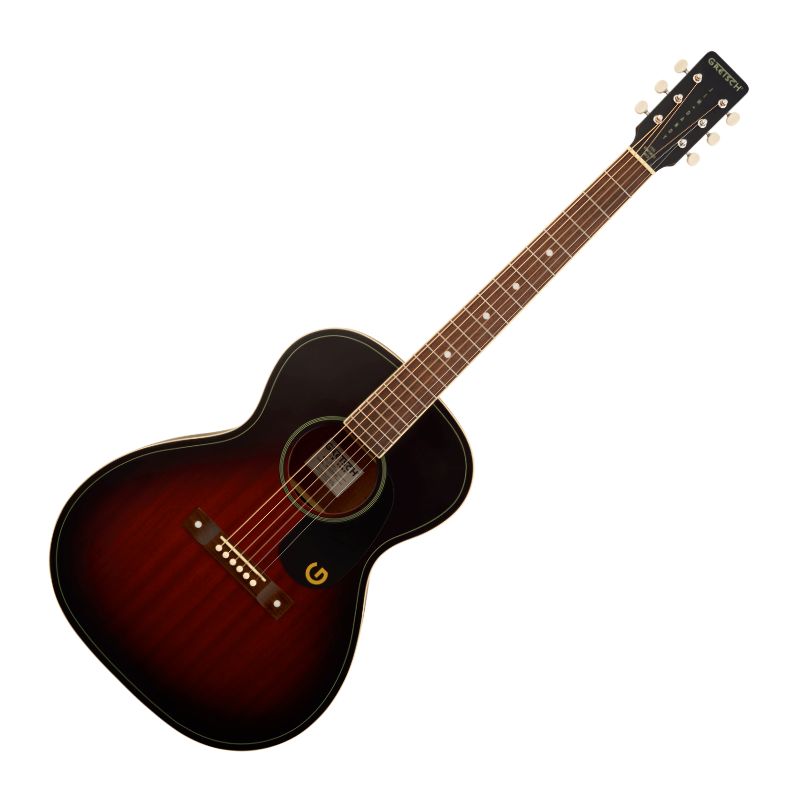 DEMO Gretsch Jim Dandy Concert Acoustic Guitar - Deep Cherry Burst
