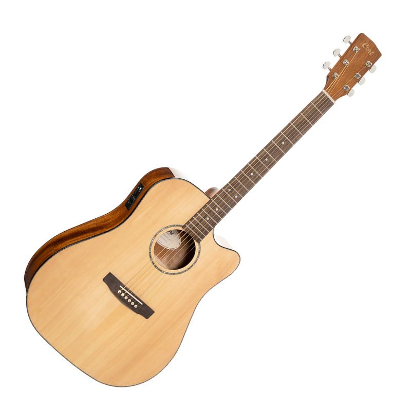 Cort Earth Series Acoustic/Electric Guitar with Cutaway - Natural