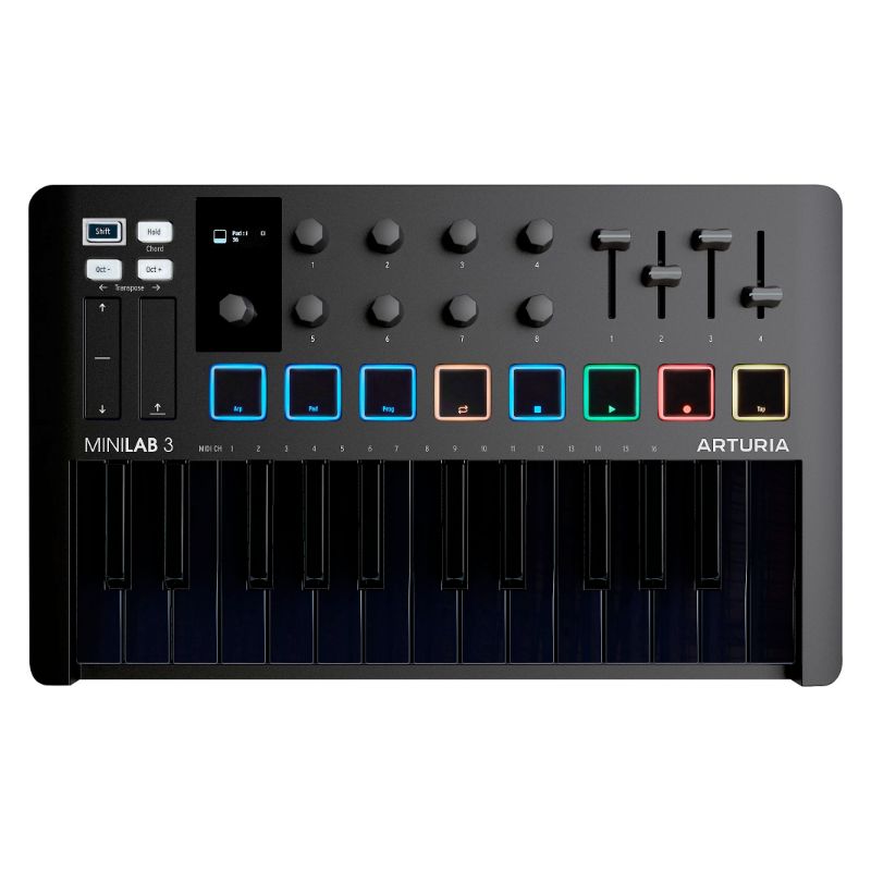 Arturia Portable MK3 Portable 25-Key MIDI Controller - Deep Black