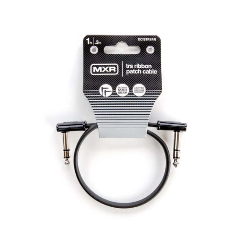 MXR Stereo Ribbon Patch Cable - Right Angle to Right Angle - 1&#39;